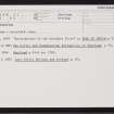 Lunnasting, HU46NE 11, Ordnance Survey index card, Recto
