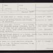 Muckle Head, HU46SE 2, Ordnance Survey index card, Recto