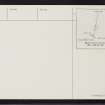 Laxo, HU46SW 4, Ordnance Survey index card, Verso