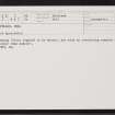 Yell, Graveland, HU49NE 3, Ordnance Survey index card, Recto