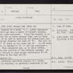 Yell, Windhouse, HU49SE 4, Ordnance Survey index card, page number 1, Recto