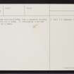 Whalsay, Suther Ness, HU56NE 7, Ordnance Survey index card, page number 2, Verso