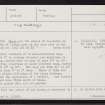 Whalsay, Brough, HU56NE 14, Ordnance Survey index card, Recto