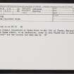 Vaivoe, HU56NE 20, Ordnance Survey index card, Recto