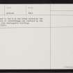Yell, Ness Of Gossabrough, HU58SW 1, Ordnance Survey index card, page number 2, Verso