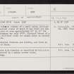 Unst, Holm Of Heogland, HU59NE 1, Ordnance Survey index card, Recto