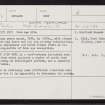 Unst, Wester Heogland, HU59NE 6, Ordnance Survey index card, Recto