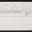 Yell, Burra Ness, HU59NE 8, Ordnance Survey index card, Recto