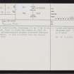 Yell, Basta Voe, HU59NW 8, Ordnance Survey index card, page number 1, Recto