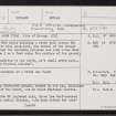 Fetlar, Ruir Taing, Lamb Hoga, HU68NW 2, Ordnance Survey index card, page number 1, Recto