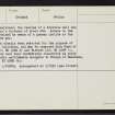 Fetlar, Outer Brough, HU69SE 1, Ordnance Survey index card, page number 2, Verso