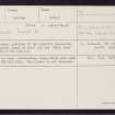 Fetlar, Still And Gruting, HU69SW 1, Ordnance Survey index card, Recto