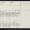 Fetlar, Whilsa Pund, HU69SW 5, Ordnance Survey index card, page number 3, Recto