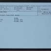 Fetlar, Whilsa Pund, HU69SW 5, Ordnance Survey index card, Recto