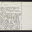 Fetlar, Funziegirt, HU69SW 6, Ordnance Survey index card, page number 2, Verso