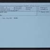 Fetlar, Funziegirt, HU69SW 6, Ordnance Survey index card, Recto