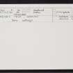 Fetlar, Gravins, Fiddler's Crus, HU69SW 7, Ordnance Survey index card, Recto