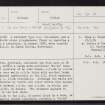 Fetlar, Muirskirk, HU69SW 30, Ordnance Survey index card, page number 1, Recto
