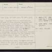Rona, HW83SW 8, Ordnance Survey index card, page number 1, Recto