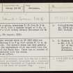 Bu, HY20NE 11, Ordnance Survey index card, page number 1, Recto