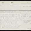 Stackrue Lyking, HY21NE 9, Ordnance Survey index card, page number 1, Recto