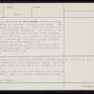 Stackrue Lyking, HY21NE 9, Ordnance Survey index card, page number 2, Verso