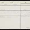 Appietown, HY21NE 16, Ordnance Survey index card, Recto