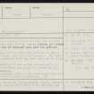 Burrian, HY21NE 17, Ordnance Survey index card, page number 1, Recto