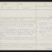 Linga Fold, HY21NE 19, Ordnance Survey index card, page number 1, Recto
