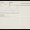 Linga Fold, HY21NE 19, Ordnance Survey index card, page number 2, Verso