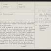 Fiddlerhouse, HY21NE 27, Ordnance Survey index card, page number 1, Recto