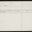 Russland, Burrian Broch, HY21NE 29, Ordnance Survey index card, page number 2, Recto