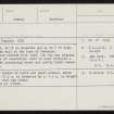 Hourston, Howaback, HY21NE 32, Ordnance Survey index card, Recto