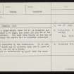 Hackland, HY21NE 36, Ordnance Survey index card, Recto