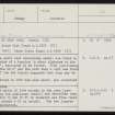 Vetquoy, HY21NE 41, Ordnance Survey index card, page number 1, Recto