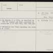 Vetquoy, HY21NE 41, Ordnance Survey index card, page number 2, Verso