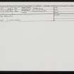 Appietown, HY21NE 54, Ordnance Survey index card, Recto