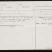 Appietown, HY21NE 54, Ordnance Survey index card, page number 1, Recto