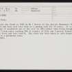 Skara Brae, HY21NW 12.1, Ordnance Survey index card, Recto