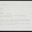 skaill', HY21NW 34, Ordnance Survey index card, Recto