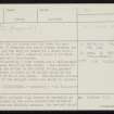 Bookan, HY21SE 3, Ordnance Survey index card, page number 1, Recto