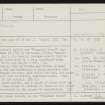 Ness Of Brodgar, HY21SE 11, Ordnance Survey index card, page number 1, Recto