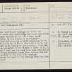 Clovigarth, HY21SW 1, Ordnance Survey index card, page number 1, Recto