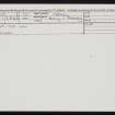 Abune-The-Hill, HY22NE 2, Ordnance Survey index card, Recto