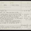 Ravie Hill, HY22NE 8, Ordnance Survey index card, page number 1, Recto