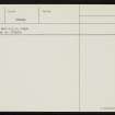 Ravie Hill, HY22NE 8, Ordnance Survey index card, page number 2, Verso