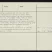 Buckquoy, HY22NW 14, Ordnance Survey index card, page number 3, Recto