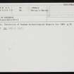 Point Of Buckquoy, HY22NW 25, Ordnance Survey index card, Recto