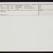Skeabrae, HY22SE 3, Ordnance Survey index card, Recto