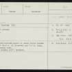 East House, HY22SE 18, Ordnance Survey index card, Recto